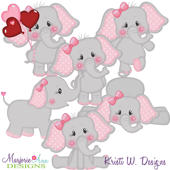 Baby Elephants Exclusive SVG Cutting Files Includes Clipart - Click Image to Close